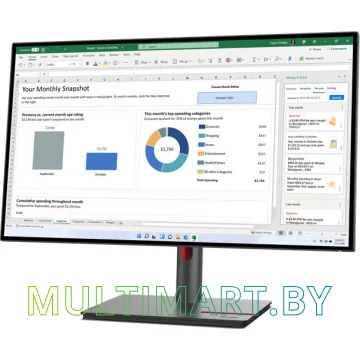 Монитор Lenovo ThinkVision P27h-30 63A1GAT1EU картинка 2